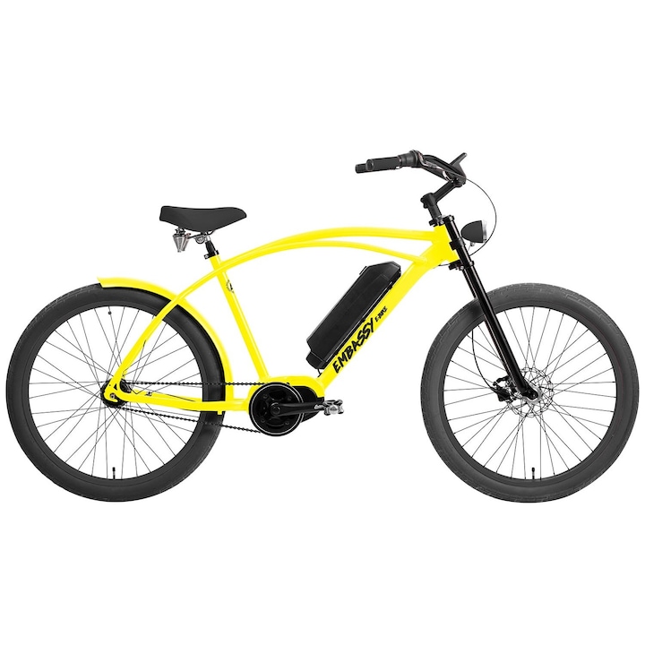 Review Bicicletă Electrică Embassy Fluo Lemon 3B - Aluminiu